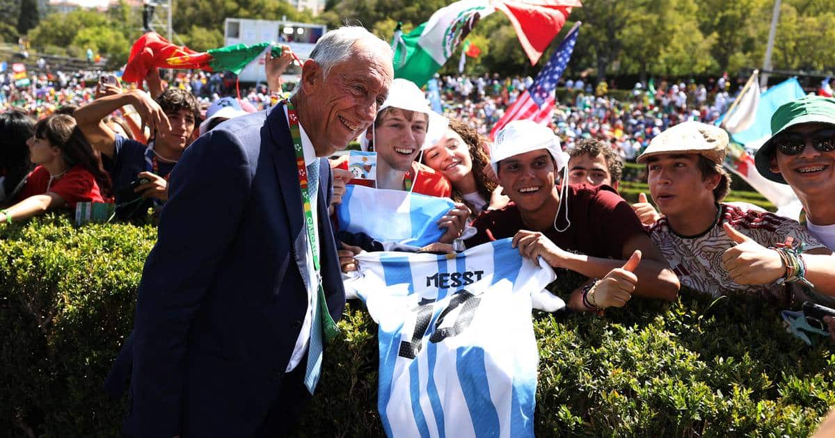 Portugal's president Marcelo is known to need very little in the way of sleep. His presence throughout World Youth Day suggests he really has been up and about most of the time