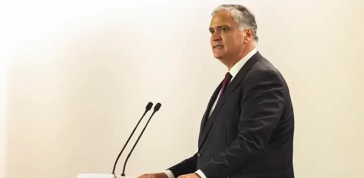 Vasco Cordeiro speaking in Ponta Delgada today. Image: André Kosters/ Lusa