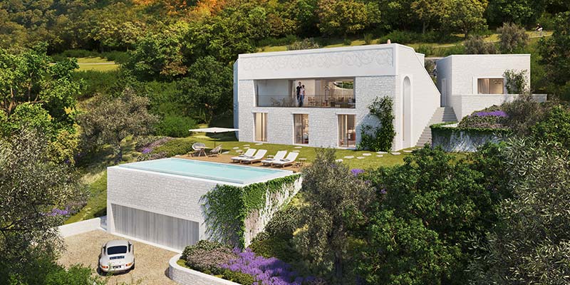 Outside view of the C2 Alcedo Villa at the Ombria Resort