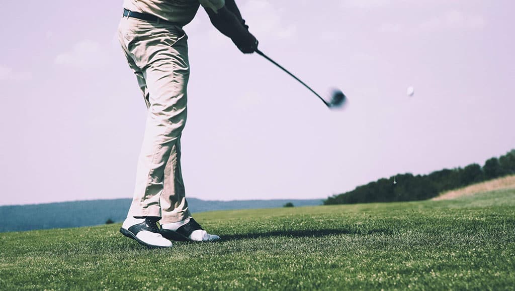 person playing golf