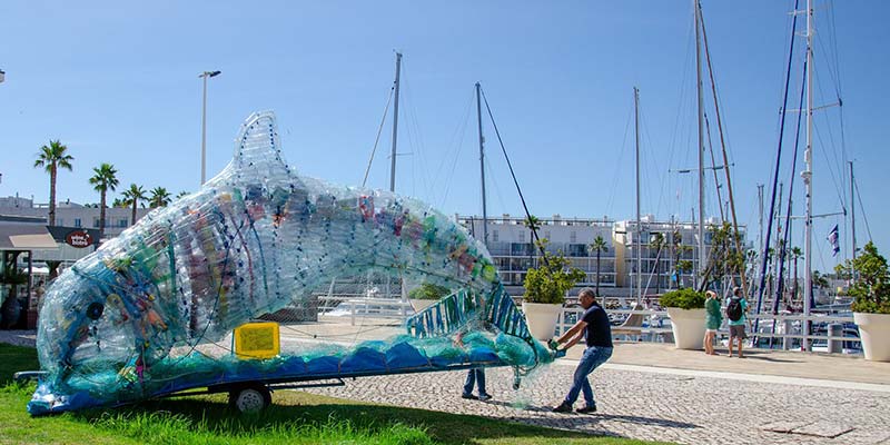 Giant plastic dolphin arrives at Portimão Museum this weekend