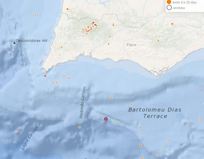 3.4 earthquake detected off Algarve coast