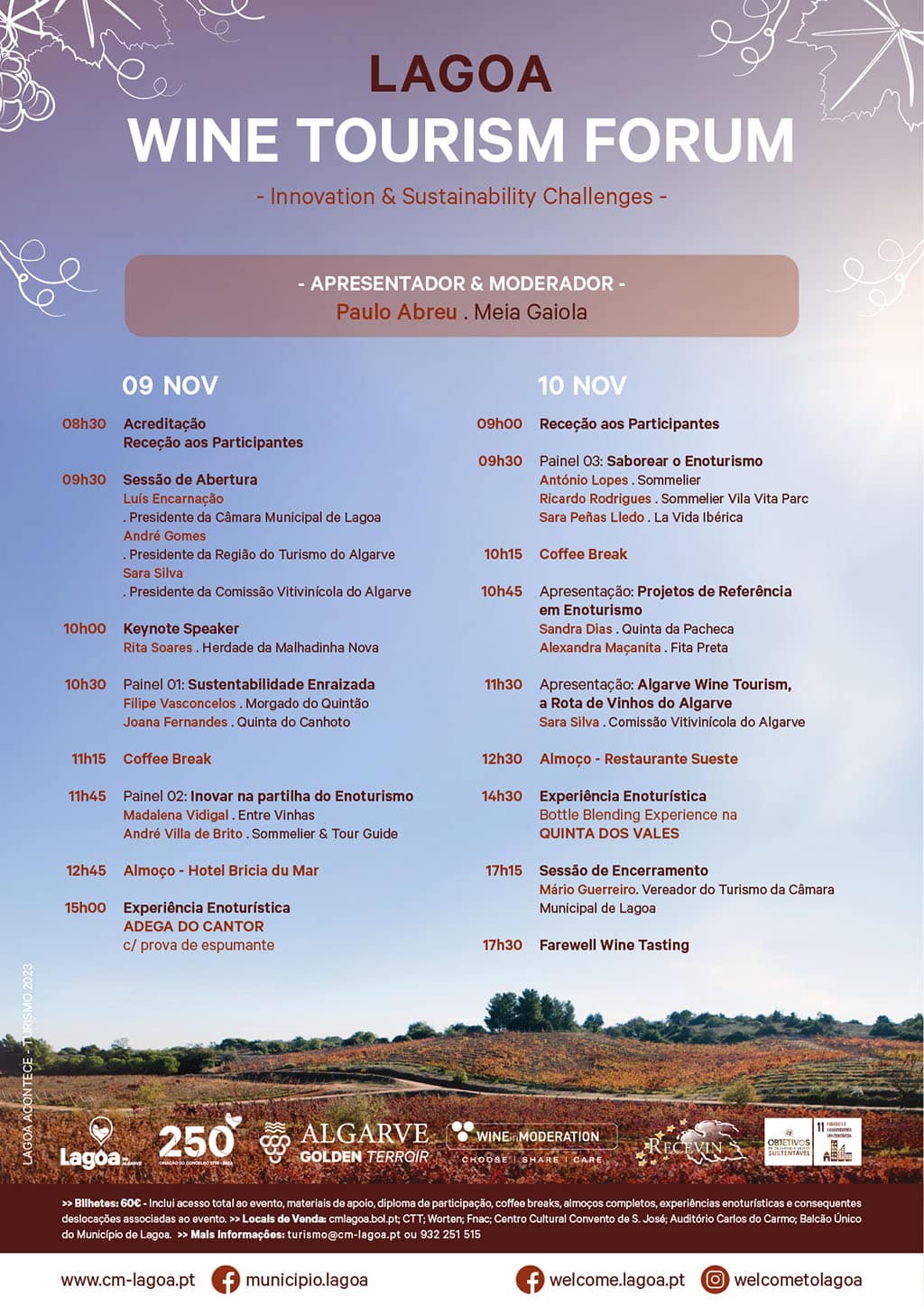 Algarve wine tourism forum programme