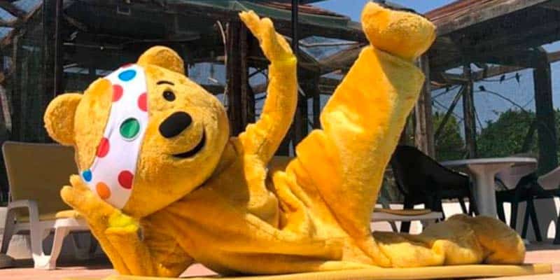 Pudsey Bear makes first ever trip aboard