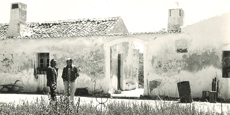 Photo of the Casa Velha ruin at Quinta do Lago 50 years ago