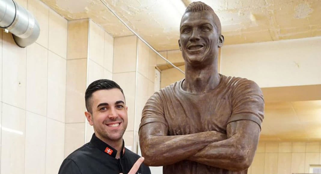 ‘Sweet CR7’: Portuguese chocolatier unveils life-size sculpture of football superstar