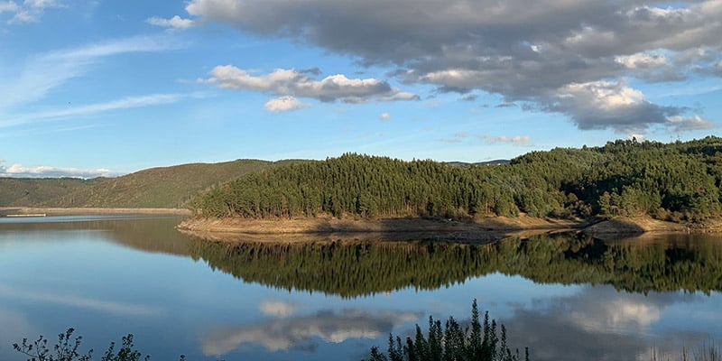 Photo of part of a river in a rural area