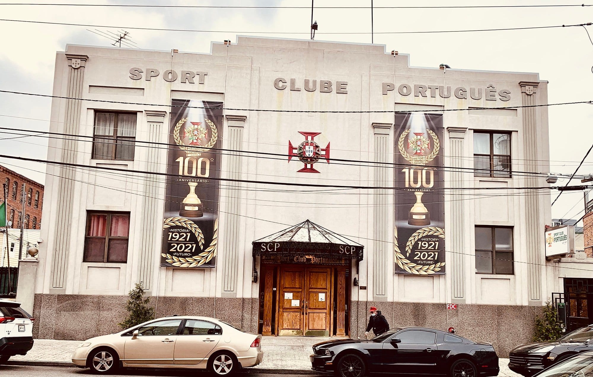 Newark, New Jersey, has a very large Portuguese community, and it is not entirely made up of 'legal' US citizens