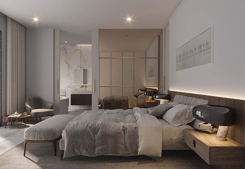 Contemporary luxury villa with sea views, currently under construction