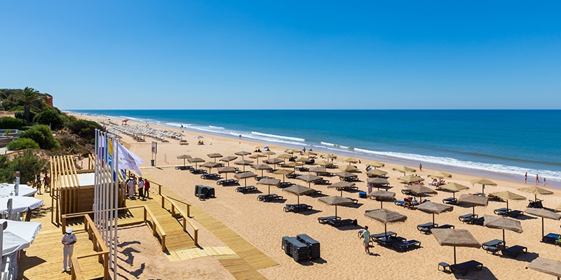 View of the beach near Vale do Lobo