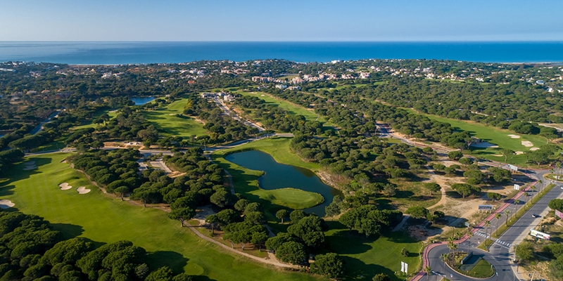 Aerial view of the Vale do Lobo resort