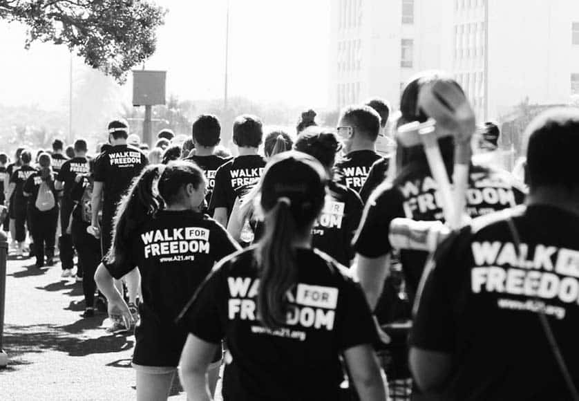 ‘Walk For Freedom’ in Faro against human slavery
