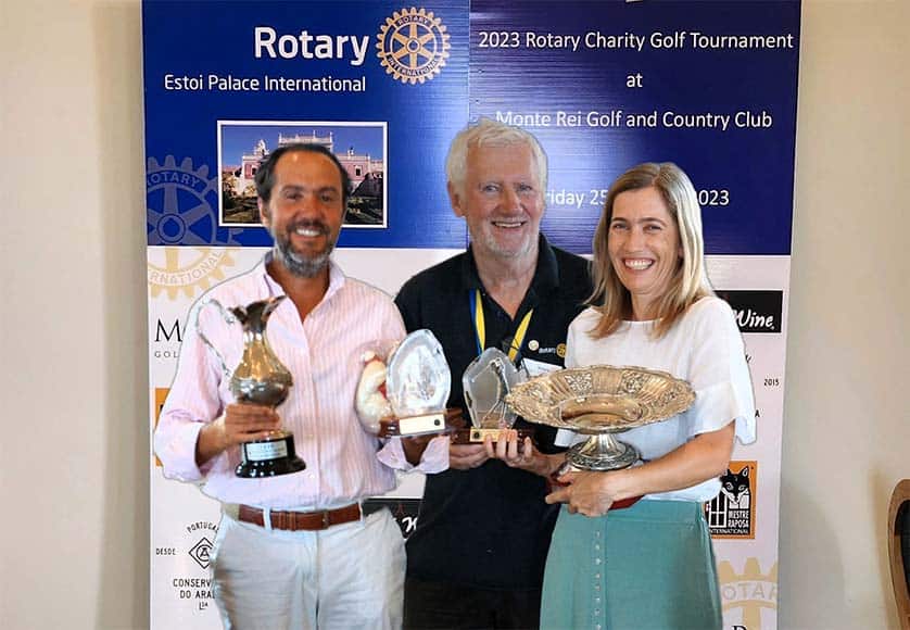 RCEPI President Richard Thorpe with 1st place winners, Alvaro Labella Quesada and Olga Caixinha