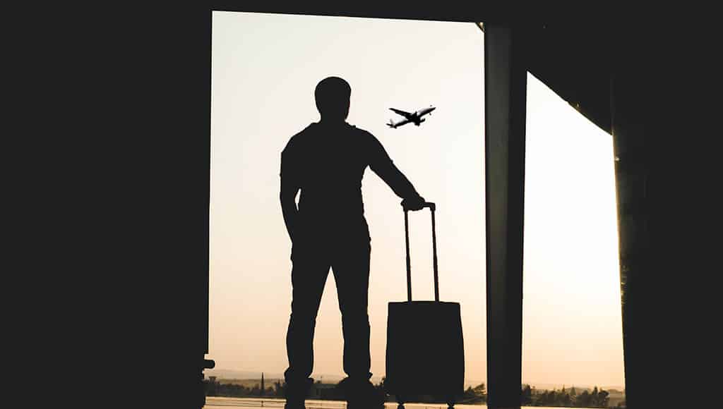 person at airport