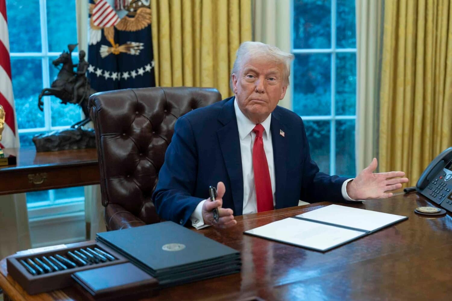 Donald Trump Feb 2025|António Costa e Luís Montenegro Feb 2025
