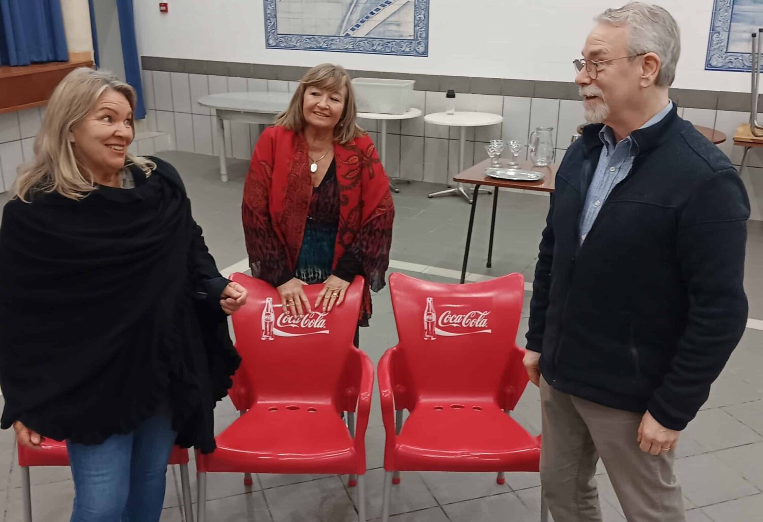 Blithe Spirit rehearsal - The Algarveans