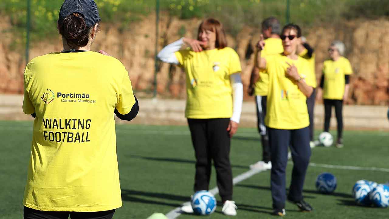 Walking football played in Portimão|