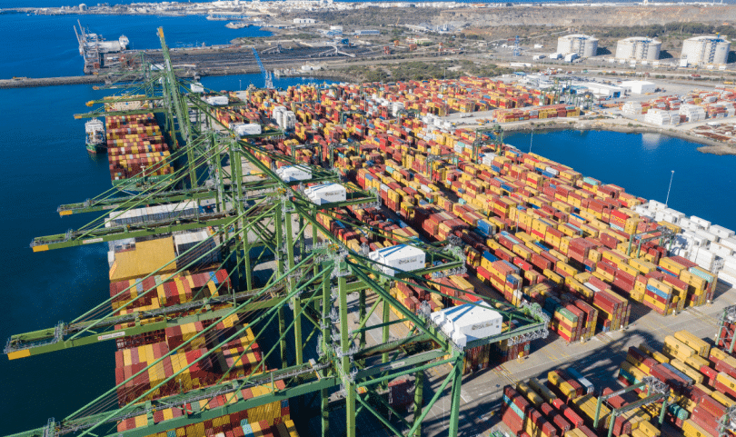 Sines is one of Europe's top container shipping ports, moving well over a million containers every year