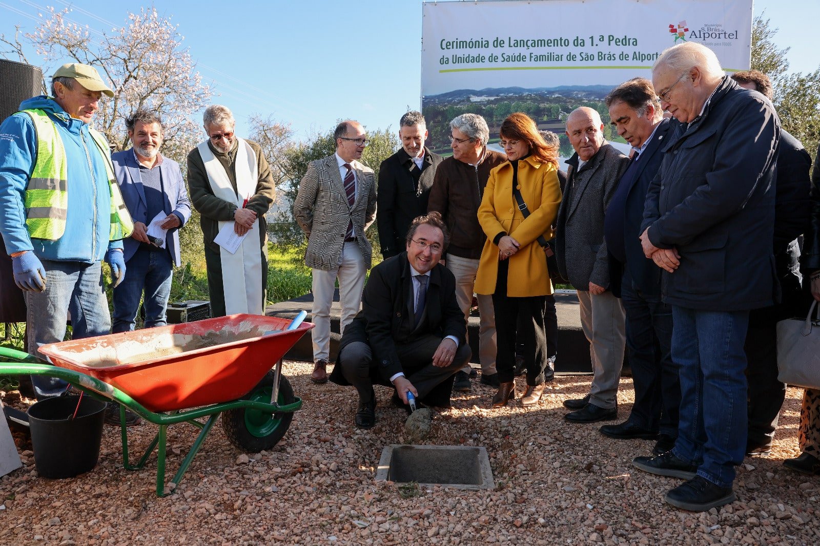 First stone laid at São Brás de Alportel's future family health unit|First stone laid at São Brás de Alportel's future family health unit|