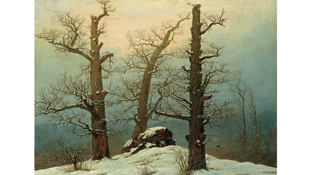 Caspar David Friedrich - Cairn in Snow (1807)