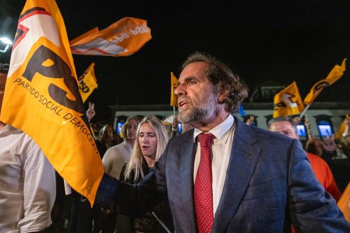 Miguel Albuquerque has won again for PSD in Madeira. Image: Gregório Cunha/ Lusa