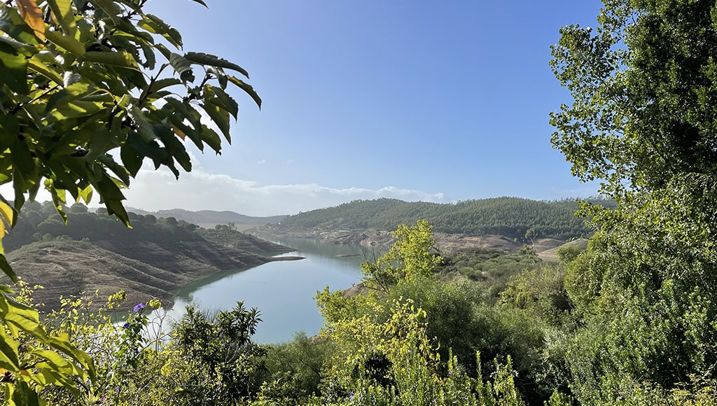 View over Santa Clara reservoir, Alentejo