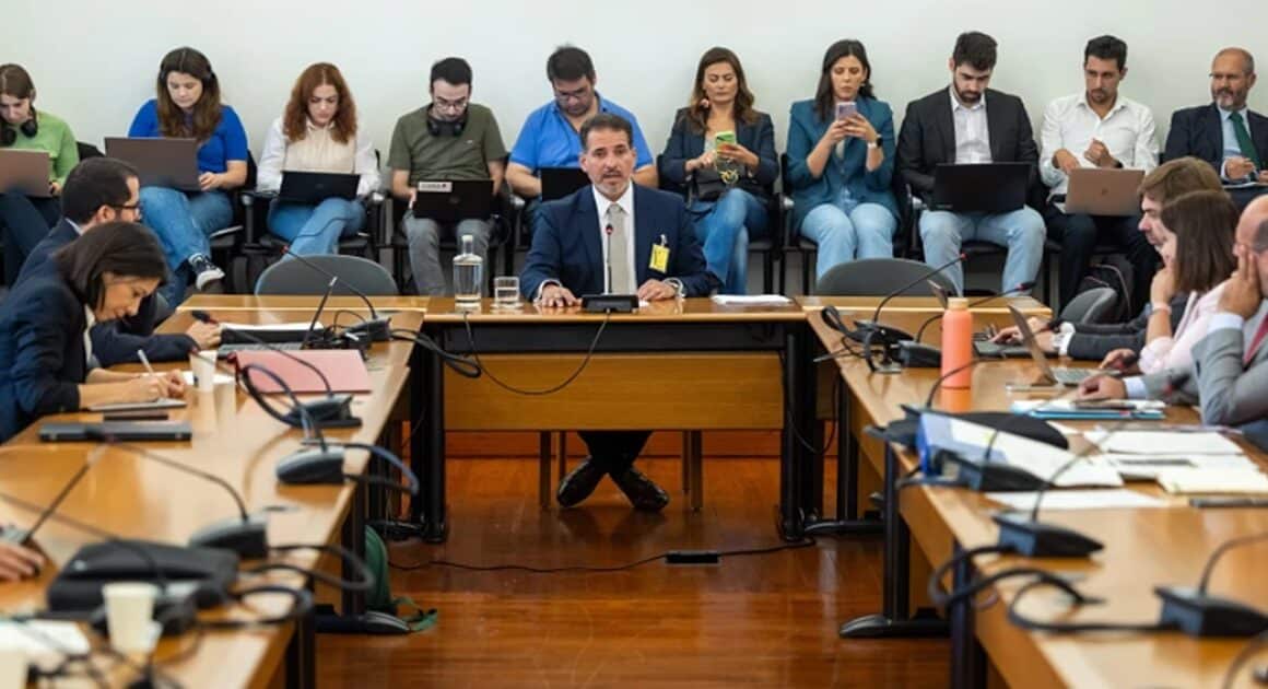 A scene from the inquiry which felt more like an inquisition at times, than a parliamentary commission. Image: Lusa