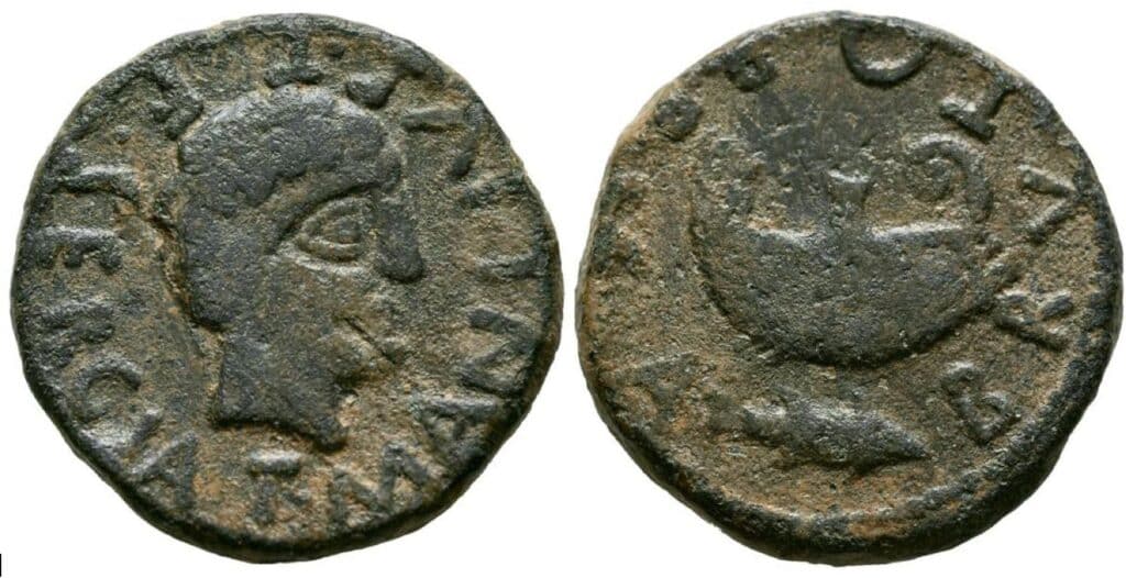 Coin minted at Fort Brutobriga