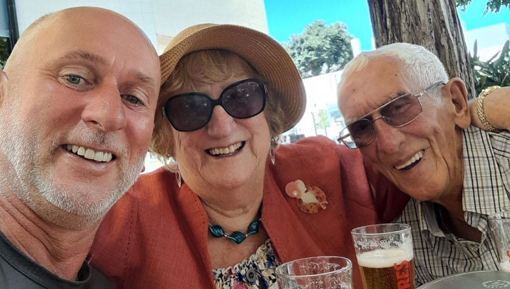 Derek with Alice and Joe Hughes