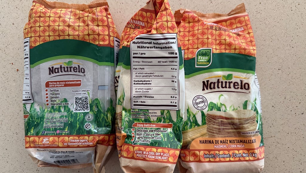 Ready made nixtamalized corn flour
