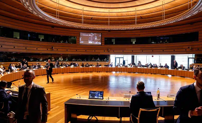 Image of meeting in Luxembourg today: Giuseppe Lami for Lusa
