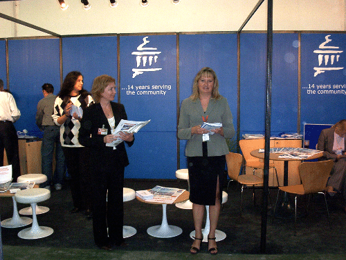 Resident stand at BLiP, Fissul, 2003