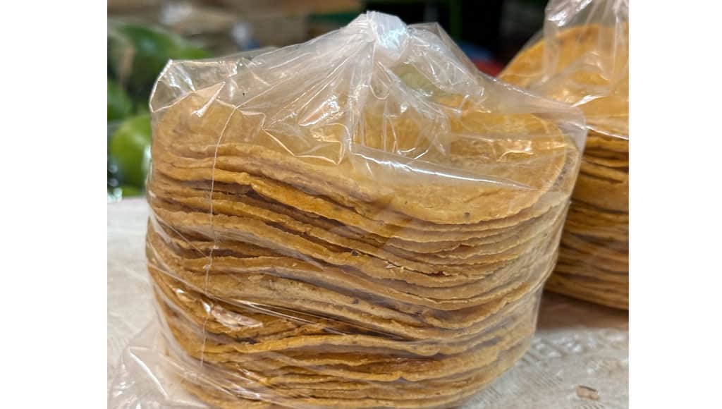 Tortillas at a Merida market