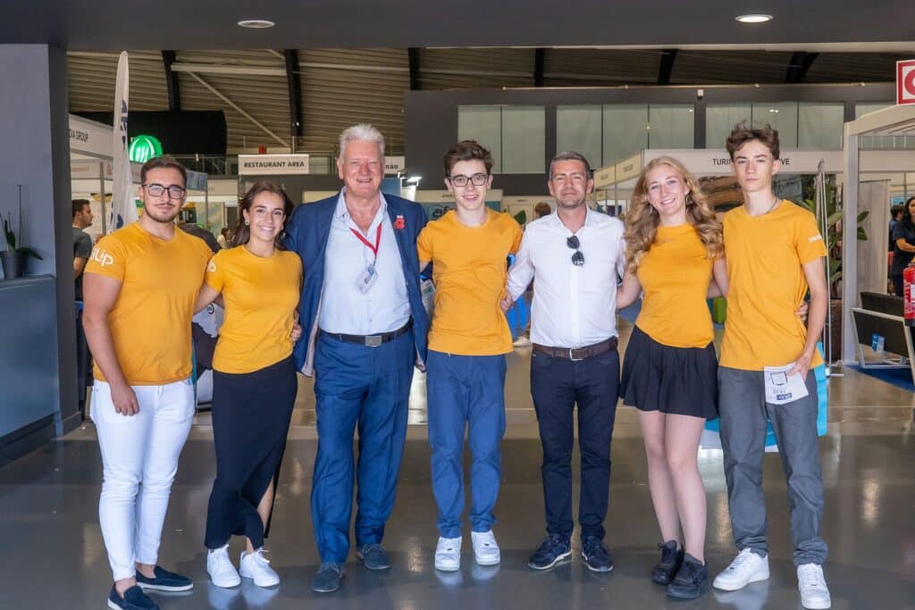 Welcome team with André Gomes (third from right), RTA president, 2023