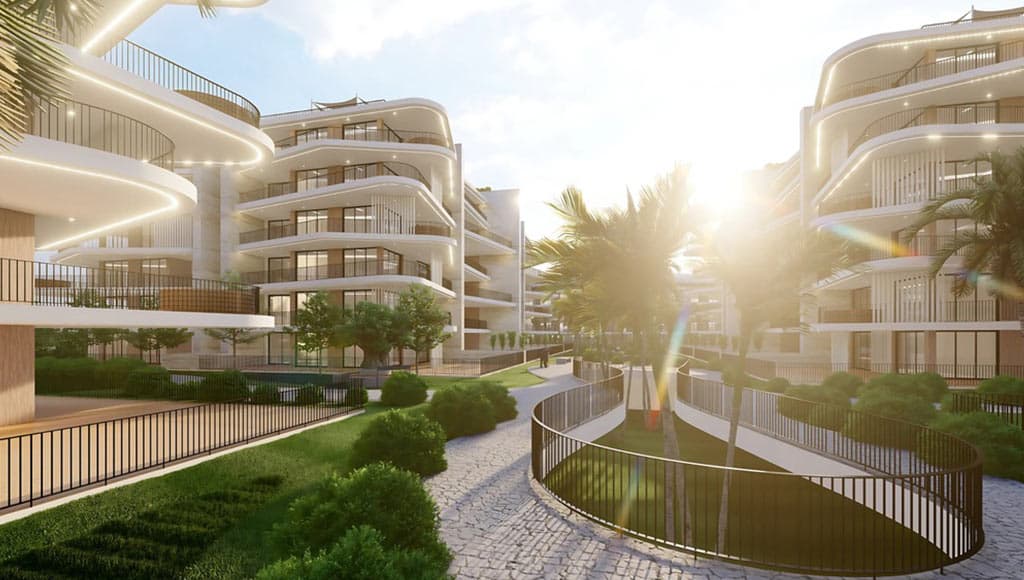3D render image of BelaOlhão, a development by Carvoeiro Branco
