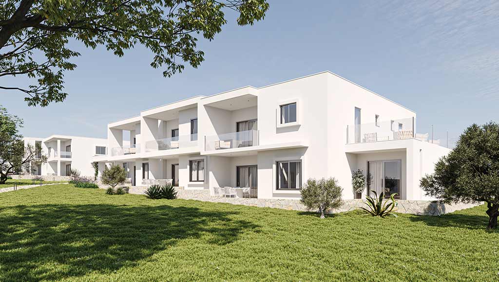 Photo of the exterior of PrimeLife, a resort developed by Carvoeiro Branco