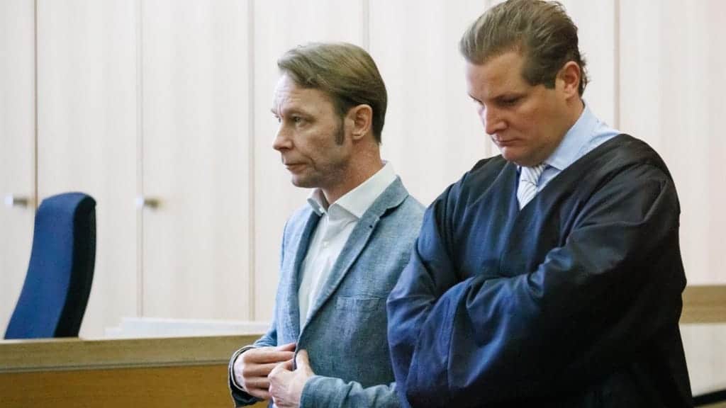 Up till now, all the attempts by German prosecutors to pin sex crimes on Christian Brückner have failed. Pictured in court, Brückner (left) with defence counsel Friedrich Fülscher