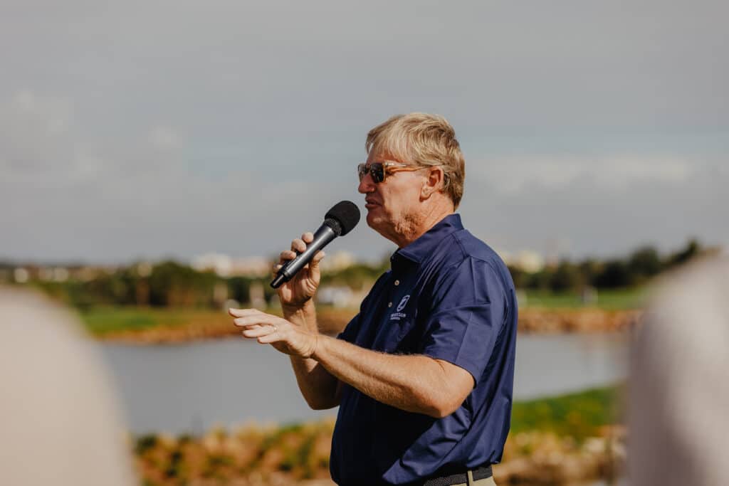 Ernie Els at the new Els Club Vilamoura