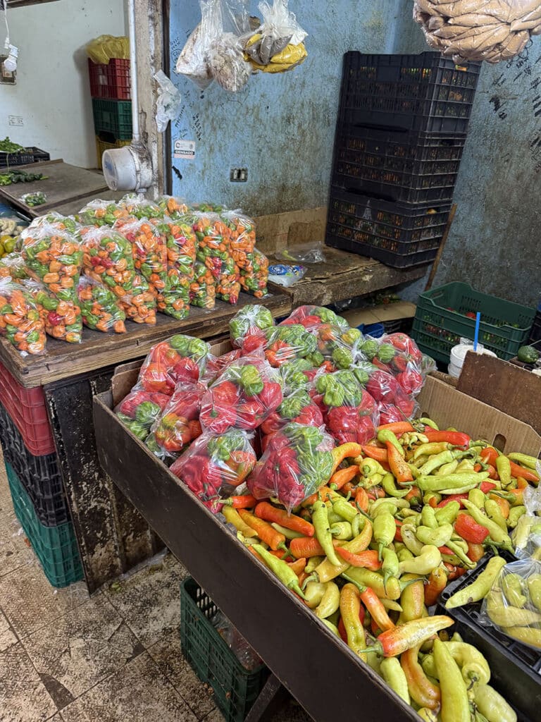 Chillies at the Mexican market