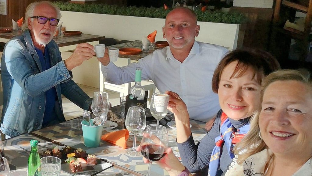 Phil, Derek, Geri and Caroline