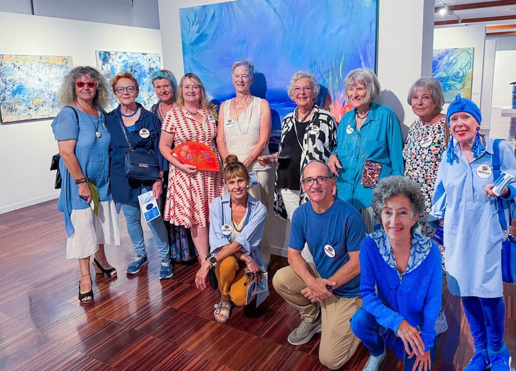 Artists of the Algarve Artists Network at the opening of Planeta Azul photo Simone Wagner