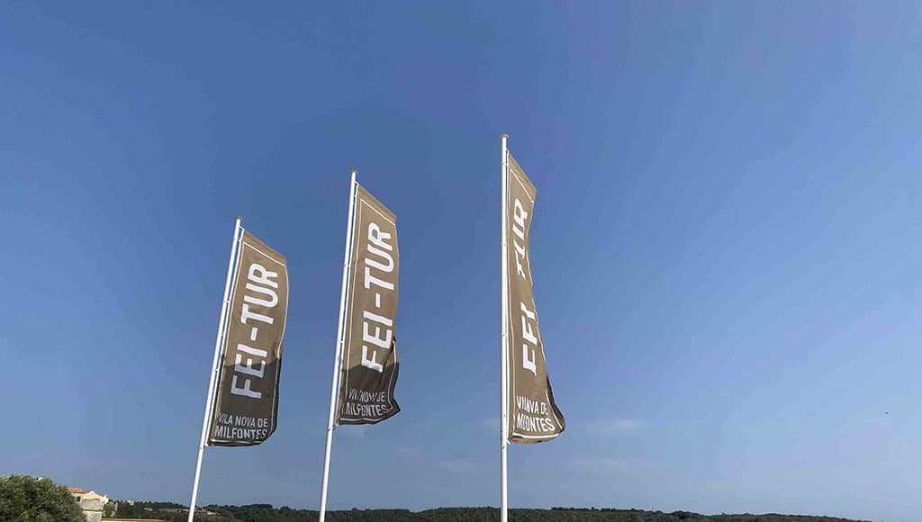Blue sky thinking: the annual Fei-Tur tourism festival in Vila Nova de Milfontes was a great place to source local produce for our guests