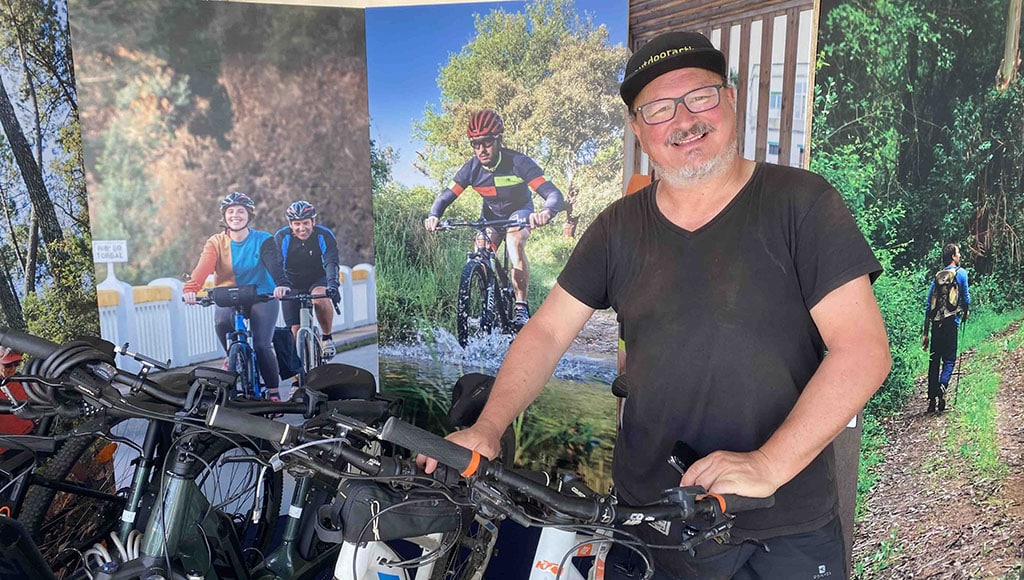 Trailing ahead: Pedro Almeida is the head of the Rota Vicentina’s cycling programme and a real ... trailblazer