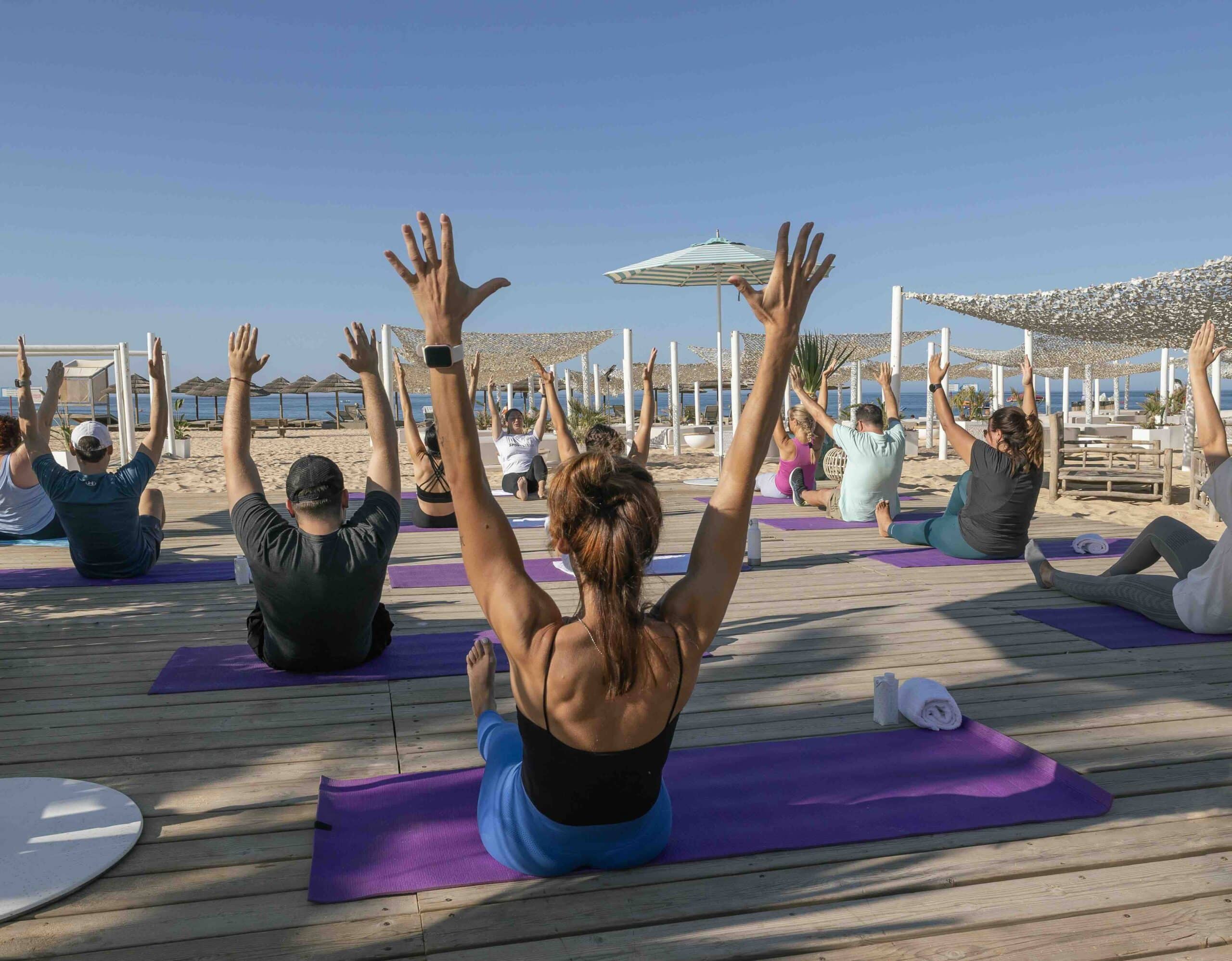 Vila Vita fitness and breakfast on the beach.workout