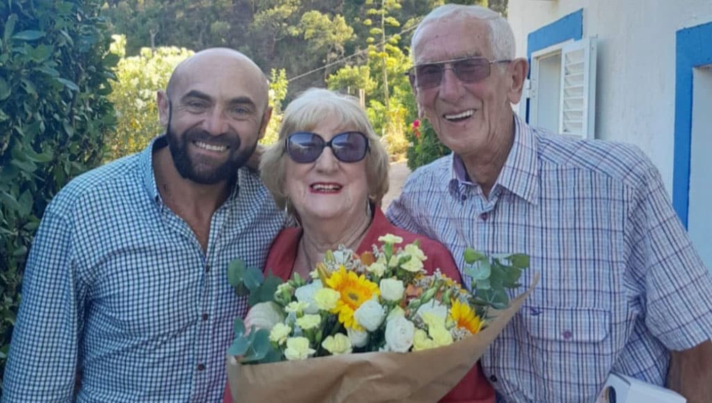 Mum and Dad visiting and meeting Marcelino