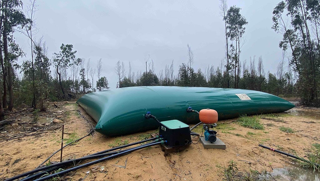 Rain capture: The system keeps our 200,000 litres of water safe