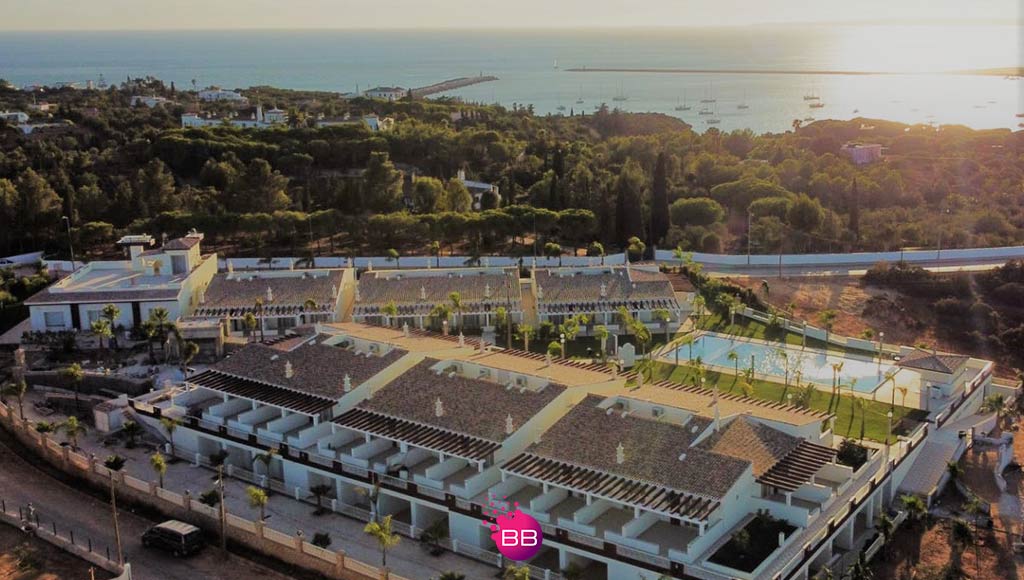 Aerial view of the Bricia Du Mar Hotel in Ferragudo