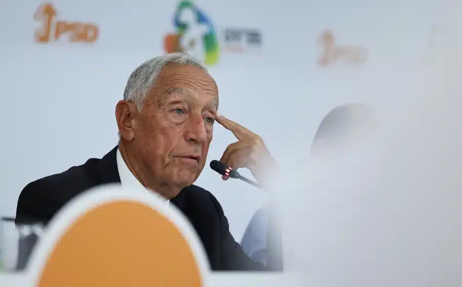 Plain speaking at the PSD Summer University in Castelo de Vide yesterday. Image: Nuno Veiga/ Lusa