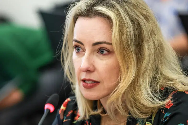 Mother of the twins, Daniela Martins, flew to Portugal to take part in the Commission of Inquiry. Image: António Cotrim/ Lusa