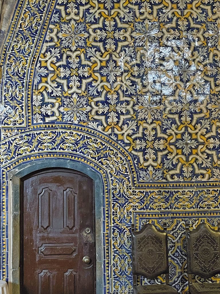 16th-century tiling in a central Portugal church